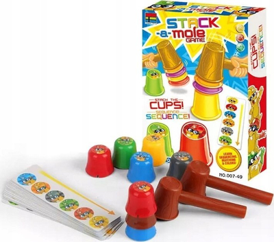 Lojë shkathtësie Stack a Mole, 12 kupa, 3+