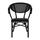 Karrige alumini Bamboo Look e zezë (HM5025.02), zezë