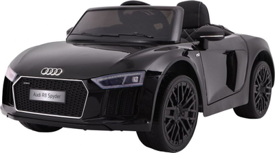 Makina elektrike për fëmijë Audi R8 Spyder, me telekomandë, LED MP3, e zezë