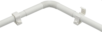 Lidhës i valëzuar për tuba Zielonka ZCL 25, PVC, set 10 copë, i bardhë
