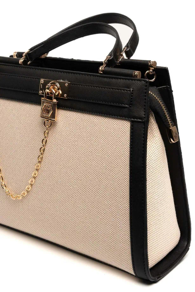 Çantë dore Silver&Polo, krem/zezë