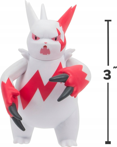 Figurë lojrash Pokémon Zangoose, 3\", për beteja, shumëngjyrëshe