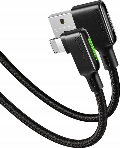 Kabllo USB Mcdodo CA-7511, USB A në Lightning, 1.8 m, e zezë