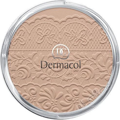 Pudër kompakte Dermacol Compact Powder with Lace Relief 4, 8 g, për ten mes
