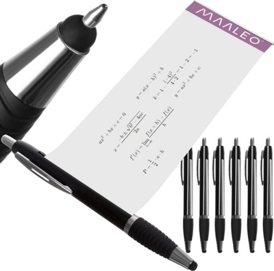 Set stilolapsash Maaleo 24277, 6 copë, majë stylus, i zi