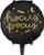 Balonë folie “Hocus Pocus”, 45 cm, rrumbullake, e zezë