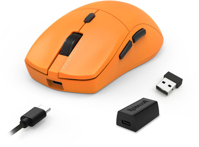 Maus gaming Redragon M919OB ULT Sparda, pa tela, Bluetooth 2.4GHz, portokalli