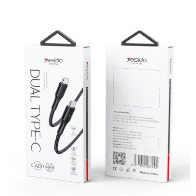Kabllo Type-c To Type-c 1.2m 3a 60w Led Light