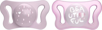 Цуцка Chicco PhysioForma Micro, силикон, 0-2M, розова, сет 2 парчиња