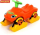 Возило ride-on POLESIE My Favorite Car, повеќефункционално, со сирена, портокалово