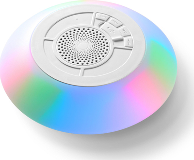Altoparlant Bluetooth Cellularline Water Floating, që rri mbi ujë, i papërshkueshëm nga uji, me drita LED, i bardhë