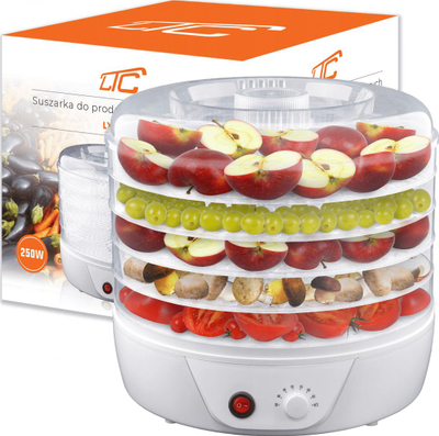 Tharëse kërpudhash dhe frutash Concept LXSR001, 250 W, e bardhë