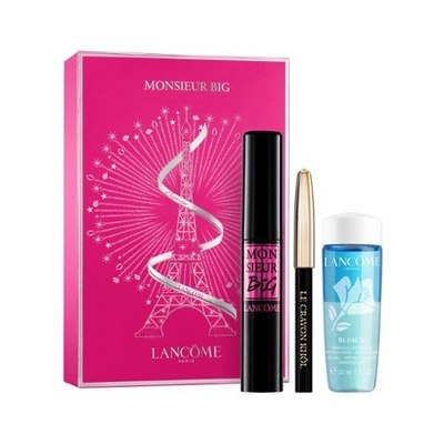 Set Lancome, maskarë 10 ml, laps për sy 0.7 g, solucion për pastrim lëkure 30 ml