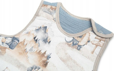 Thes gjumi për bebe BabyMatex Dragons Jeans S, 45x70cm, pambuk, blu