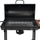 Grill qymyri pa markë, me kapak, sipërfaqe 71x34.5 cm, i zi