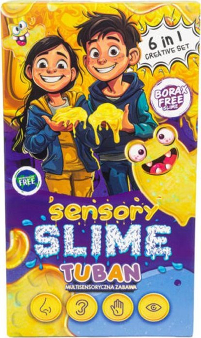 Set lodër slime Tuban DIY Sensory 6n1, 8 copë, shumëngjyrësh