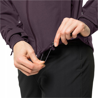 Xhaketë për goca Jack Wolfskin Highest Peak 3L, TEXAPORE PRO, me kapuç që rregullohet, vjollcë