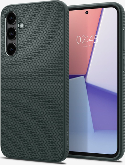 Mbulesë telefoni Spigen Liquid Air për Samsung Galaxy S23 FE, TPU, që s’çahet kollaj nga goditjet, jeshile abyss