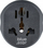 Adapter udhëtimi Blue Star GO TO Europe Type E, 16A 250V, i bardhë e zezë