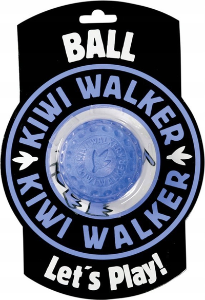 Lodër top për qen Kiwi Walker Rubber Ball, TPR, 6.5 cm, blu