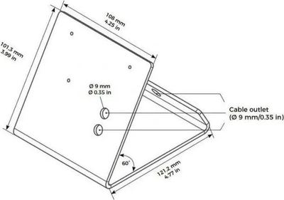 Adapter tavoline DoorBird A8003, mbajtëse videointerfoni, 1 copë, gri