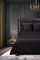Set çarçafësh Bed Linen Satin Gold Line, 160x200 cm, pambuk saten, ngjyrë e zezë