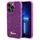 Kapak telefoni Guess Disco Metal Script për iPhone 14 Pro 6.1", hardcase, fuchsia