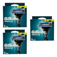 Brisk rroje Gillette Mach3, 6 copë
