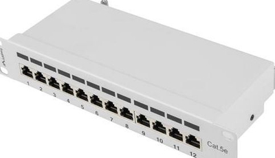 Panel serveri Lanberg PPF5-9012-S, 12x RJ-45, Cat.5e