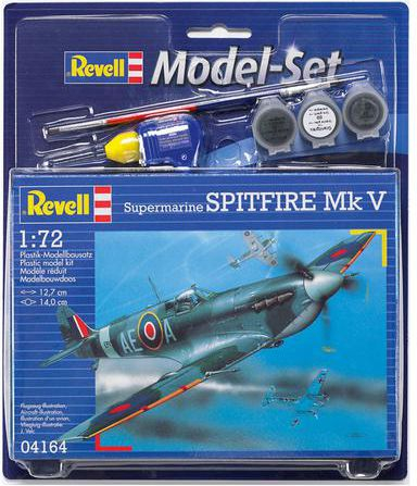 Revell Spitfire Mk V Модел Кит, 1:72 Скала