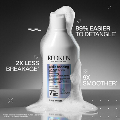 Set për flokë Redken Acidic Bonding Concentrate, shampo forcuese për flokë 300 ml + balsam 300 ml + trajtues për flokë 150 ml