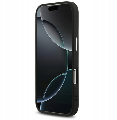Kapak telefoni Guess Hardcase 4G, për iPhone 17 Pro Max, plastik, i zi