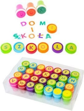 Set vula me shkronja Leviatan Letter Stamps, 26 copë, me ngjyra