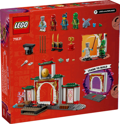 Set lego NINJAGO Ninja Spinjitzu Temple LEGO 71831, tempull ndërtimi, për fëmijë