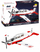 Set blloqesh Cobi Beechcraft T-6 Texan II 26625, 197 copë, shkallë 1:48, i bardhë e kuq