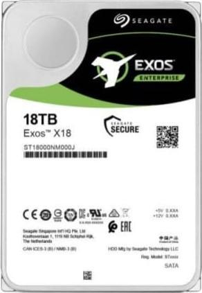 Disk i fortë Seagate Exos X18, 18TB, 3.5", CMR