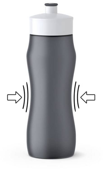 Shishe uji Emsa Squeeze Sport, 0.6L, pa BPA, antracit