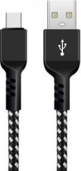 Kabllo Maclean USB-A - USB-C, 1m, e zezë