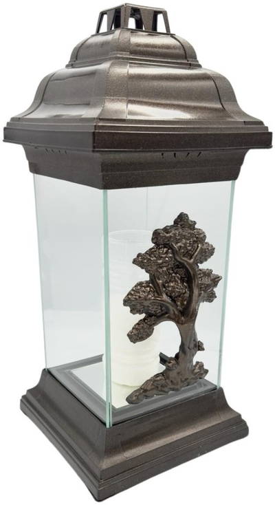 Qiri varri Goobay Grave Candle Tree, 36 orë djegie, 37 cm, ngjyrë bakri