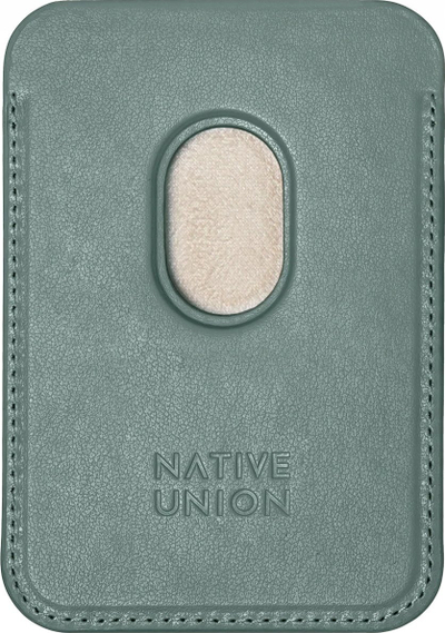 Portofol me MagSafe Native Union RE Classic Card Wallet, deri 3 kartela, Slate Green