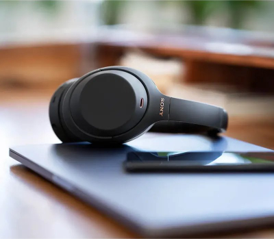 Kufje mbi vesh Sony WH-1000XM4, wireless, me heqje zhurme, të zeza