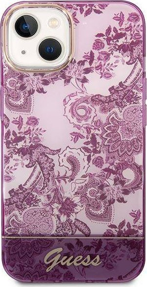 Mbrojtëse telefoni Guess GUHCP14MHGPLHF, për iPhone 14 Plus, hardcase Porcelain, fuchsia