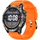 Smartwatch Gravity GT46-4, 1.43" AMOLED, thirrje me Bluetooth, portokalli me të zi