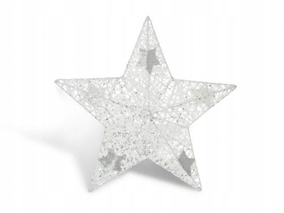 Декор свечен MFP White Star BN R2313/12, 30cm, ѕвезда, бела