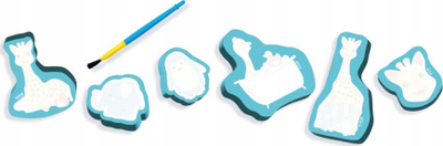 Set pikturimi për vaskë SES Creative Sophie la girafe 14499, për kalamaj 12M+, me furçë të veçantë