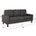 Sofa këndore (HM3237.01), gri/ zezë