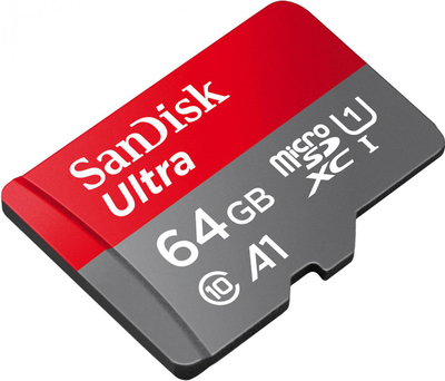 Kartë memorije SanDisk Ultra microSDXC, 64GB, 140MB/s, me adapter SD