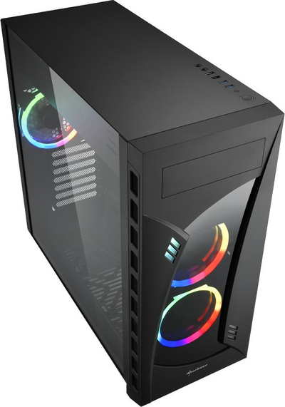 Kasë Sharkoon Night Shark RGB, Midi Tower