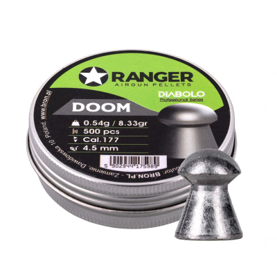 Fishekë ajri Ranger Diabolo Doom, 4.5 mm, 0.54 g, 500 copë