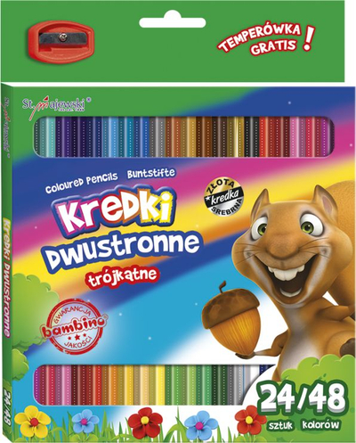 Bambino Триаголни Двострани Боици, 24 Парчиња/48 Бои